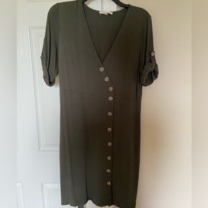 Rebellion button down belted dress